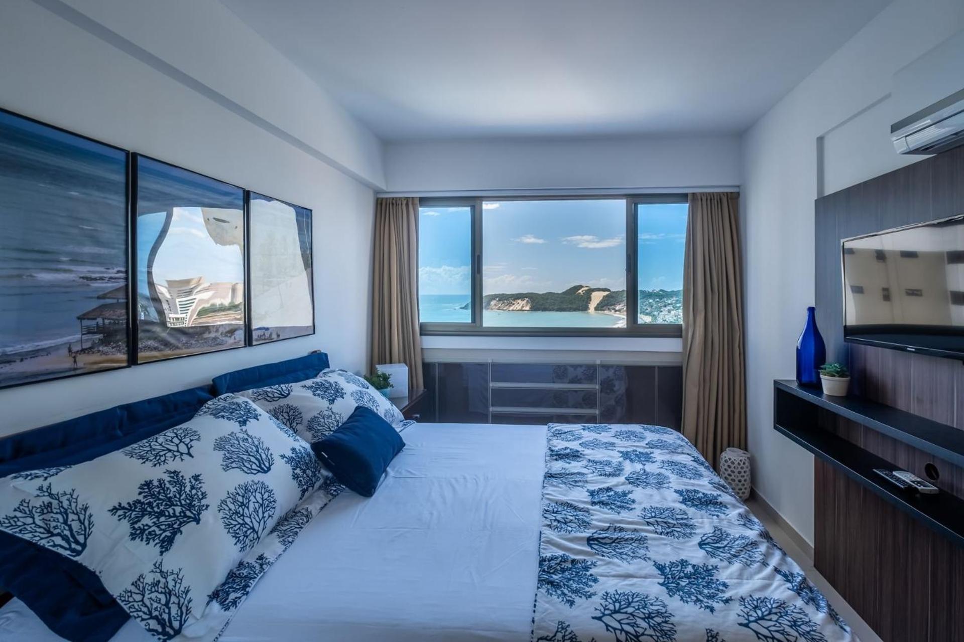 Flat Com 2 Quartos E Vista Mar Da Praia De Pontanegra-Wifi 300 Mb-Garagem-Familia-Criancas-Piscina-Pet Friendly Natal Dış mekan fotoğraf